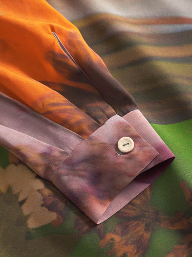 anntian - unisex silk shirt in print G - 4