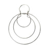Anna 3-in-1 Hoop Large in Sterling Silver from Vibe Harsløf
