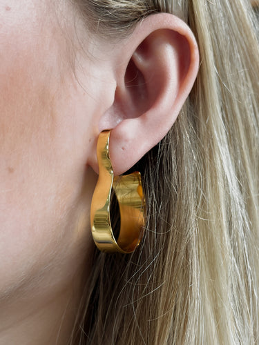 Lily Concha Hoop - Gold Plated-[-Vibe Harsløf-2