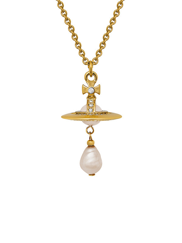 Vivienne Westwood - Aleksa pendant necklace in gold and pearl - 2