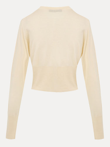 Bea Cropped Cardi - Sand