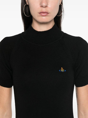 Bea Turtleneck Tee - Black-[-Vivienne Westwood-2