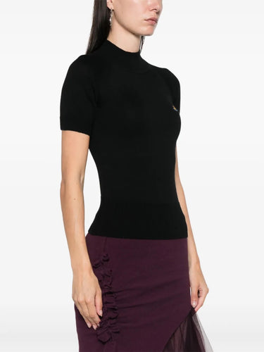 Bea Turtleneck Tee - Black-[-Vivienne Westwood-4