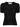 Bea Top in Black by Vivienne Westwood, front view of slim-fit black crew neck top with short sleeves, ribbed cuffs and hem, iconic multicolour Orb embroidery at chest, Spring/Summer 2026