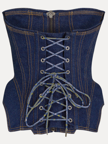 Denim Cobrax Corset in Indigo from Vivienne Westwood