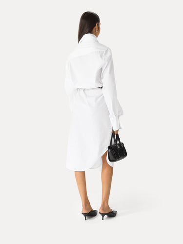 Drunken Shirt Dress - White