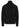 Black turtleneck sweater with a small embroidered brand logo on a white background