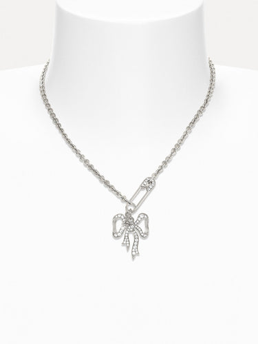 Lilith Pendant – Platinum – White Cubic Zirconia-[-Vivienne Westwood-2
