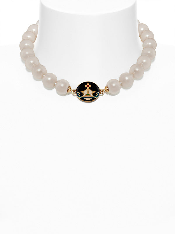 Vivienne Westwood - Loelia large pearl necklace in gold - 1