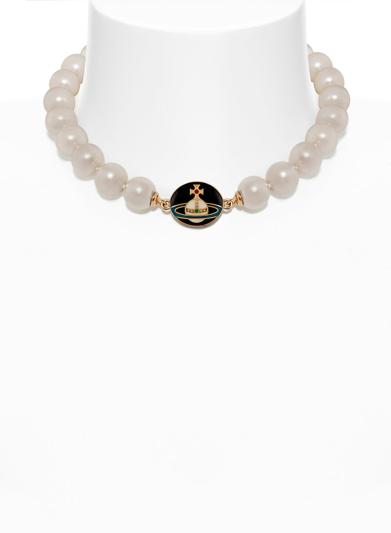 Vivienne Westwood - Loelia large pearl necklace in gold - 3