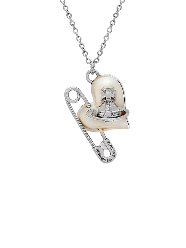 Vivienne Westwood - Orietta pendant necklace in platinum and pearl - 2
