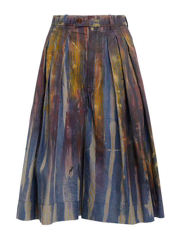Vivienne Westwood - pleated culottes in multi colours - 1