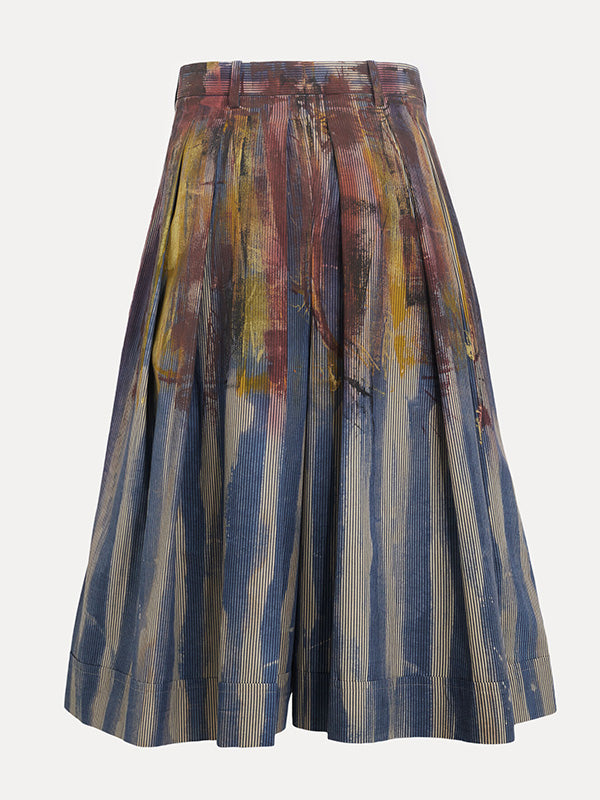 Vivienne Westwood - pleated culottes in multi colours - 2