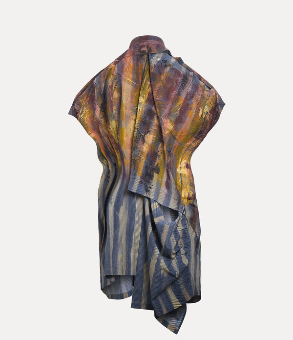 Vivienne Westwood - sleeveless gib shirt in multi colour - 3