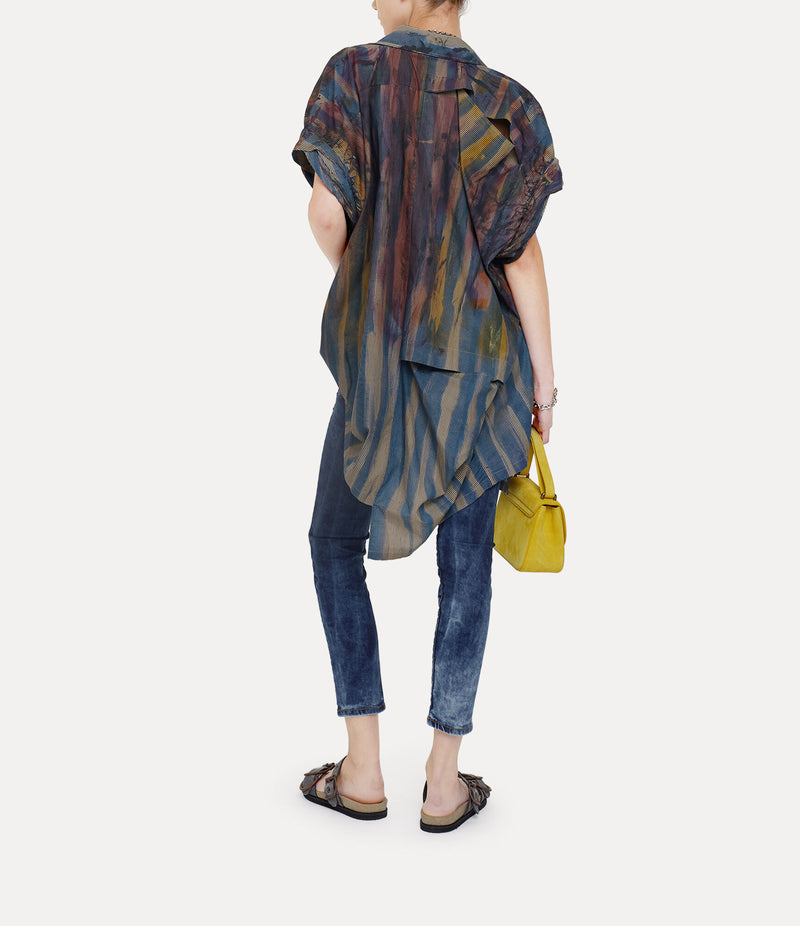 Vivienne Westwood - sleeveless gib shirt in multi colour - 7