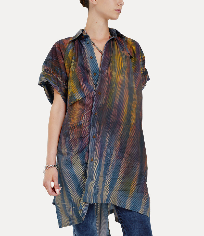 Vivienne Westwood - sleeveless gib shirt in multi colour - 8