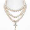 Vivienne Westwood - three row pearl drop choker in platinum - 1