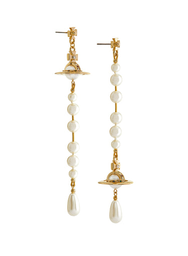 Vivienne Westwood - Broken Pearl earrings in gold - 3