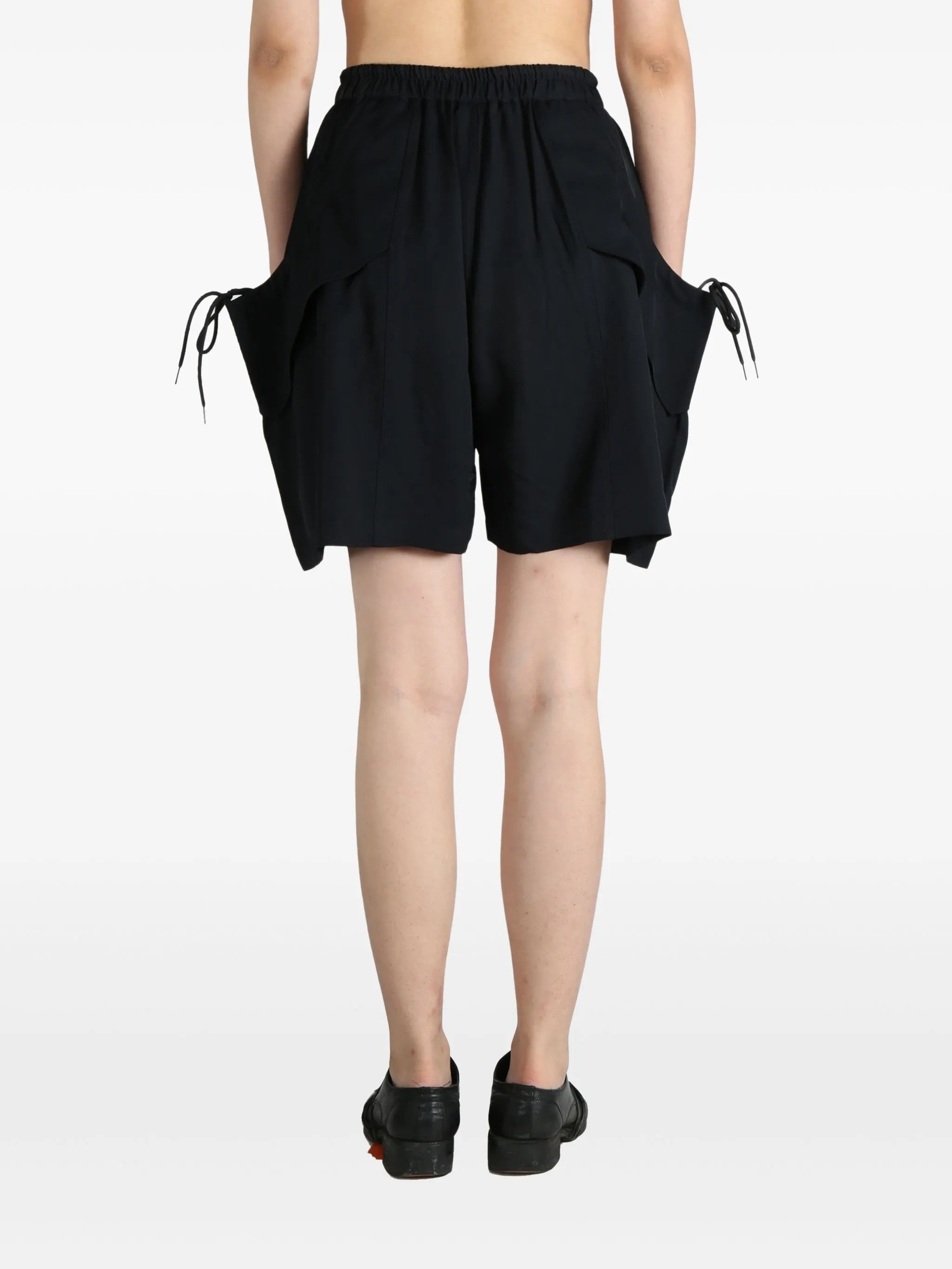 Rayon Twill Shorts in Black from Y-3