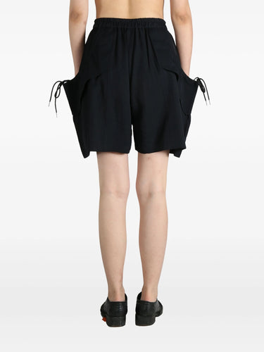Rayon Twill Shorts in Black from Y-3