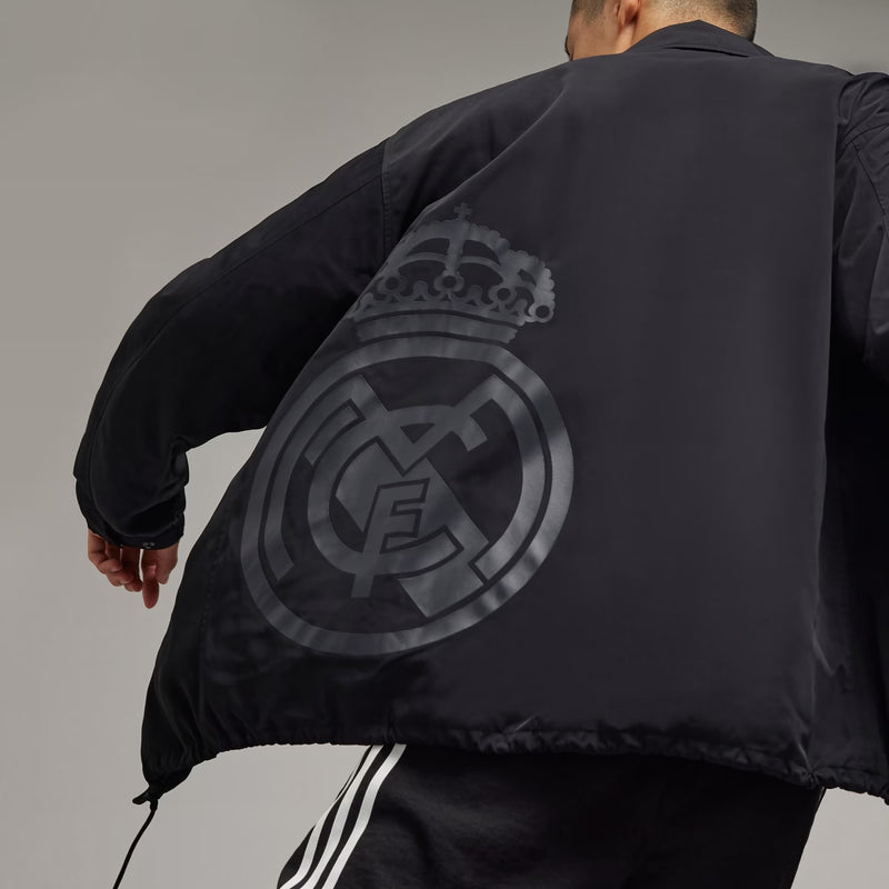 Real Madrid Coach Jacket - Black