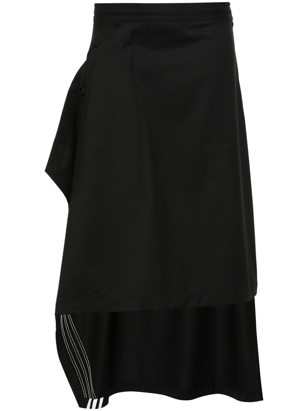 Y3 │ Refined Woven Skirt in Black