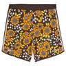 Knit Floral Shorts in Black and Orange andWhite from adidas Originals x Wales Bonner