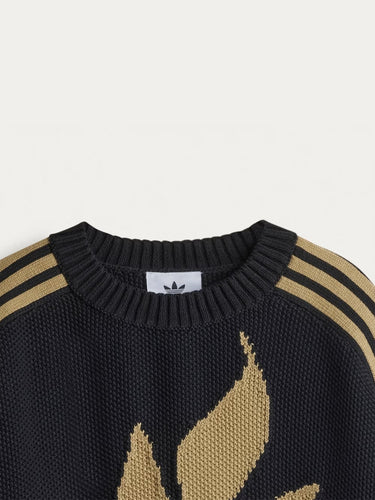 Knit Crew Neck Sweatshirt in Black from adidas x Song For The Mute