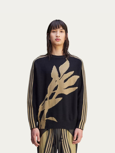 Knit Crew Neck Sweatshirt in Black from adidas x Song For The Mute