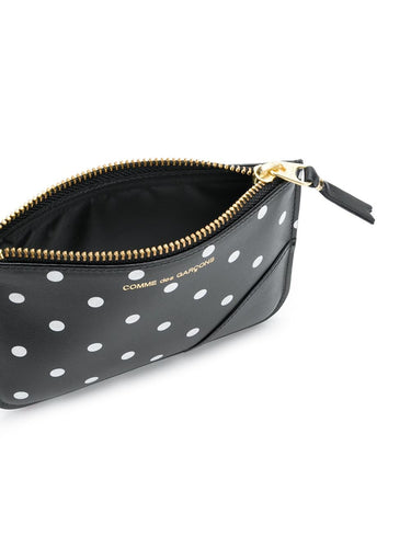 Comme des Garçons Wallet - SA8100PD Wallet in Printed Polka Dots Black