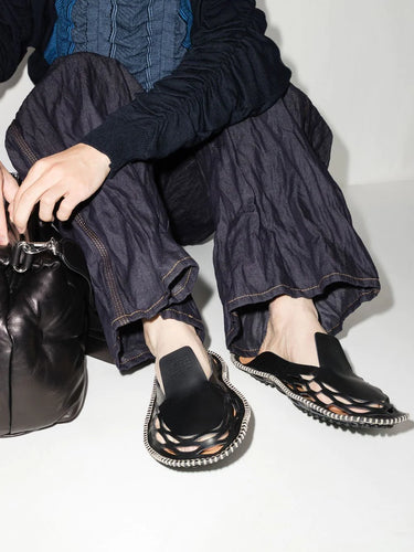 Flat Moccassin - Black-[-Maison Margiela-2