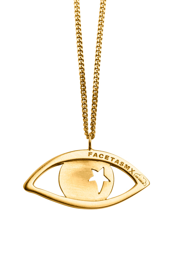 Eye Pendant Necklace - Gold Plated
