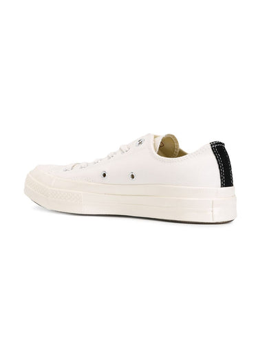 Converse Low 'Chuck Taylor' Sneakers - White-[-Comme des Garçons Play-4