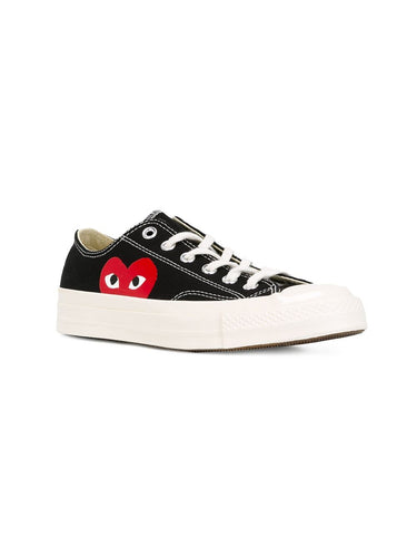 Converse Low 'Chuck Taylor' Sneakers - Black-[-Comme des Garçons Play-3