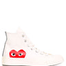 Converse High 'Chuck Taylor' Sneakers - White-[-Comme des Garçons Play-1