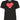 Comme Des Garçons │ Women's Short Sleeve Tee Big Red Heart in Black