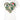 Comme Des Garçons │ Women's Short Sleeve Tee  Graphic Camouflage Heart in White
