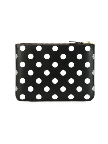 Comme des Garçons Wallet - SA5100PD Wallet in Printed Polka Dot Black 