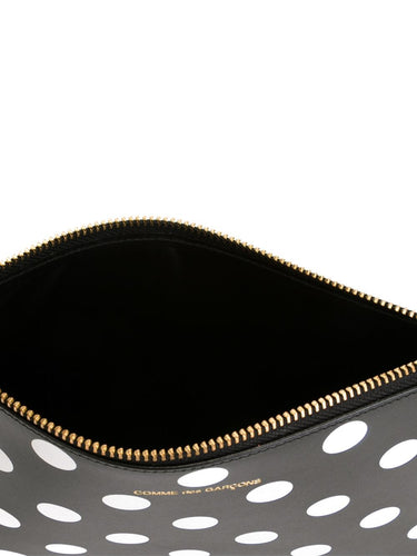 Comme des Garçons Wallet - SA5100PD Wallet in Printed Polka Dot Black 