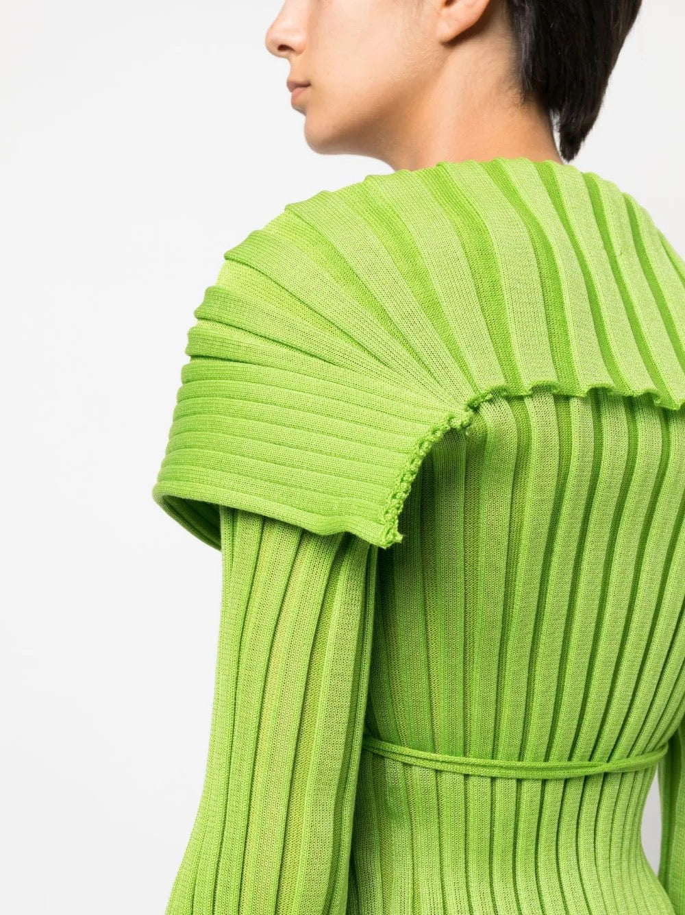 Ara Wide Collar Cardigan - Apple Green-[-A. Roege Hove-5