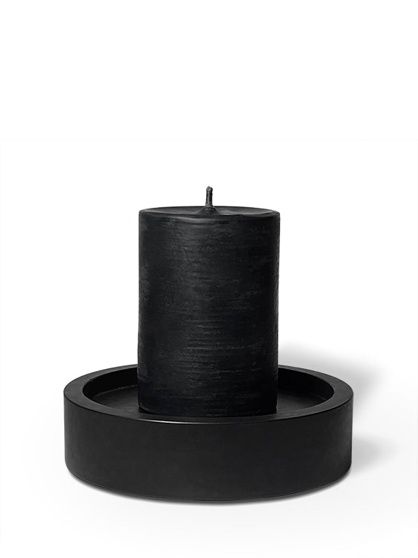 Blackout Candle and Candle Plate
