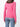 Womens V-Neck Pullover Red Heart  - Pink