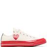 Converse Low 'Chuck Taylor' Sneaker Red Sole - White-[-Comme des Garçons Play-1