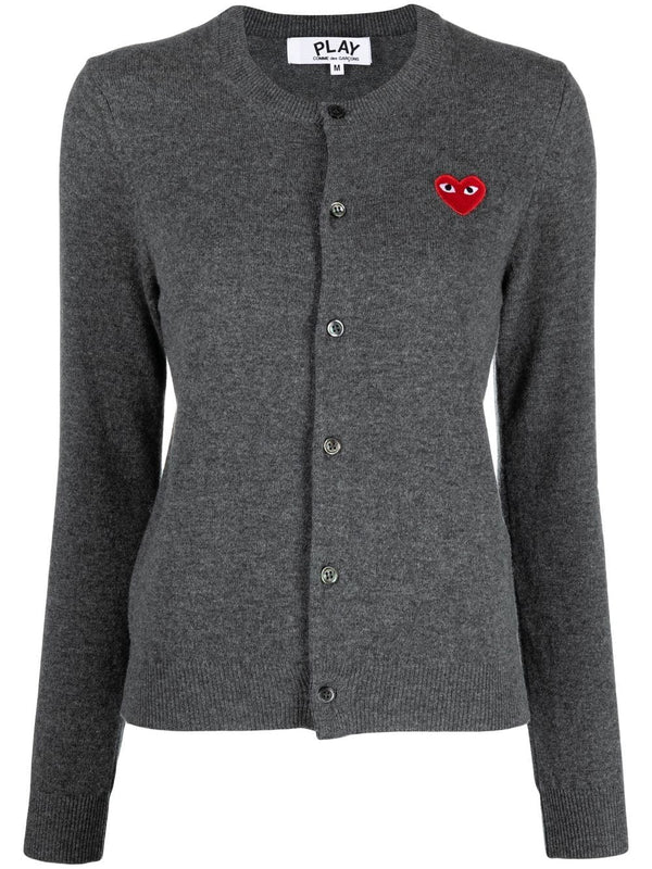 Womens Wool Cardigan Red Heart - Grey