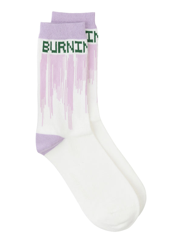 Dripping Love Socks Femme - Purple Love Burning