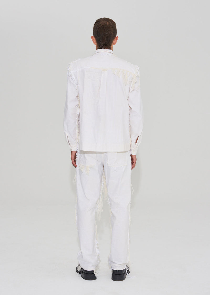Edition 1 Shirt w/Fringes - Off White