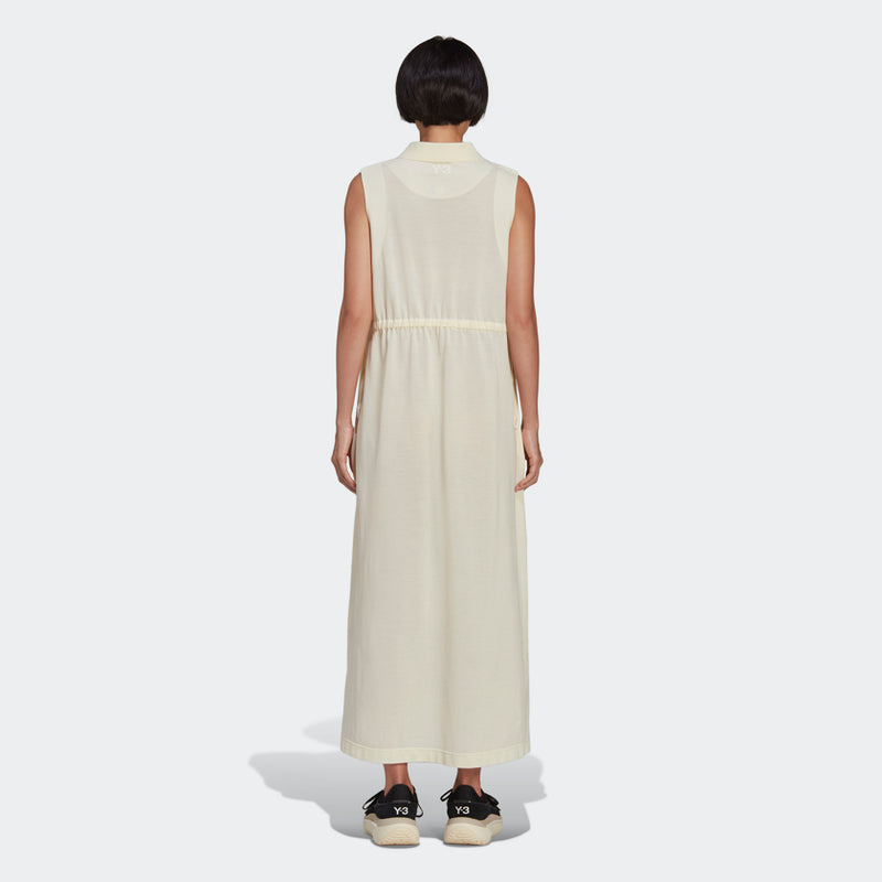 Pique Tank Dress - Cream White