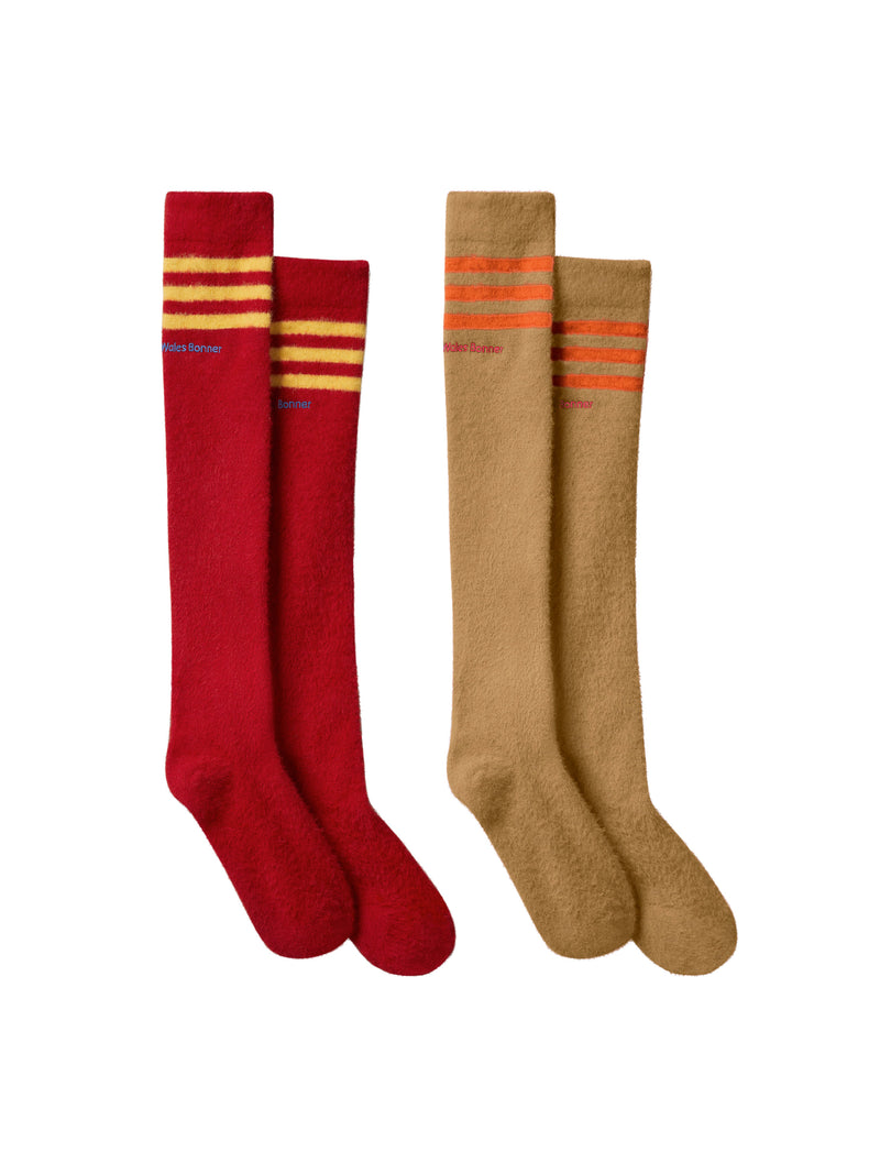 80s Socks - Yellow/Red