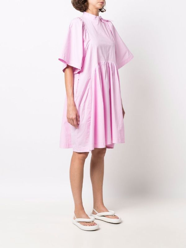 Bowl Dress garment dye - Rose Pink