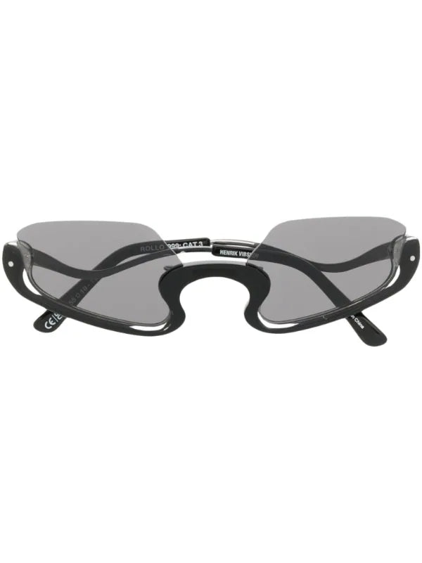 Henrik Vibskov Rollo sunglasses in black - 1